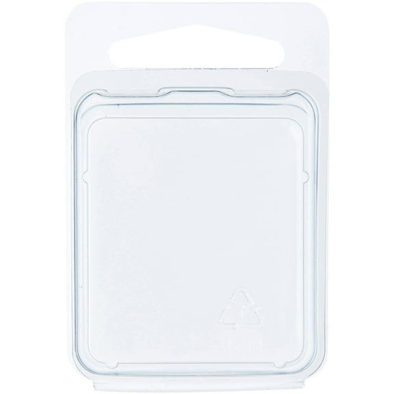 Collecting Warehouse Clear Plastic Clamshell Package / Storage Container, 1.6875" H x 1.5" W x 0.75" D, Pack of 10