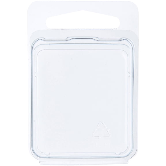 Collecting Warehouse Clear Plastic Clamshell Package / Storage Container, 1.6875" H x 1.5" W x 0.75" D, Pack of 50