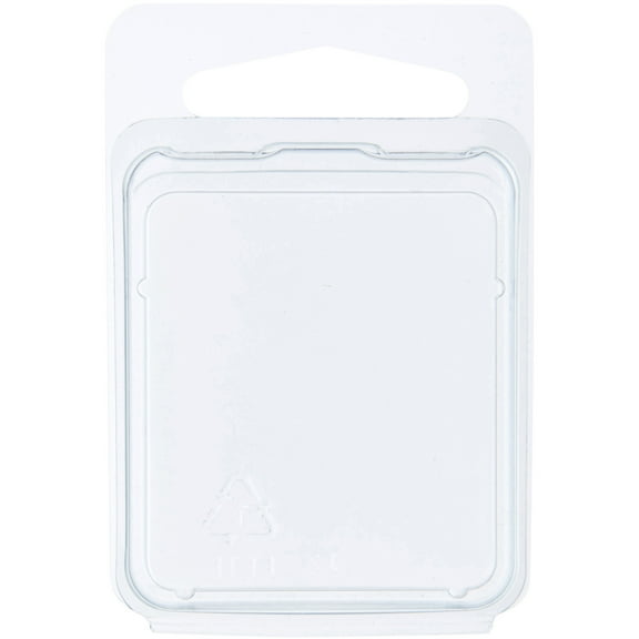 Collecting Warehouse Clear Plastic Clamshell Package / Storage Container, 1.75" H x 1.5625" W x 0.375" D, Pack of 25