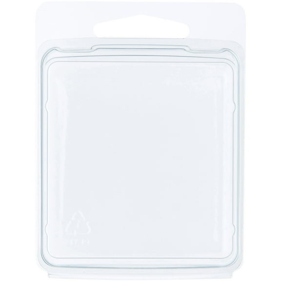 Collecting Warehouse Clear Plastic Clamshell Package / Storage Container, 2.25" H x 2.125" W x 0.75" D, Pack of 100