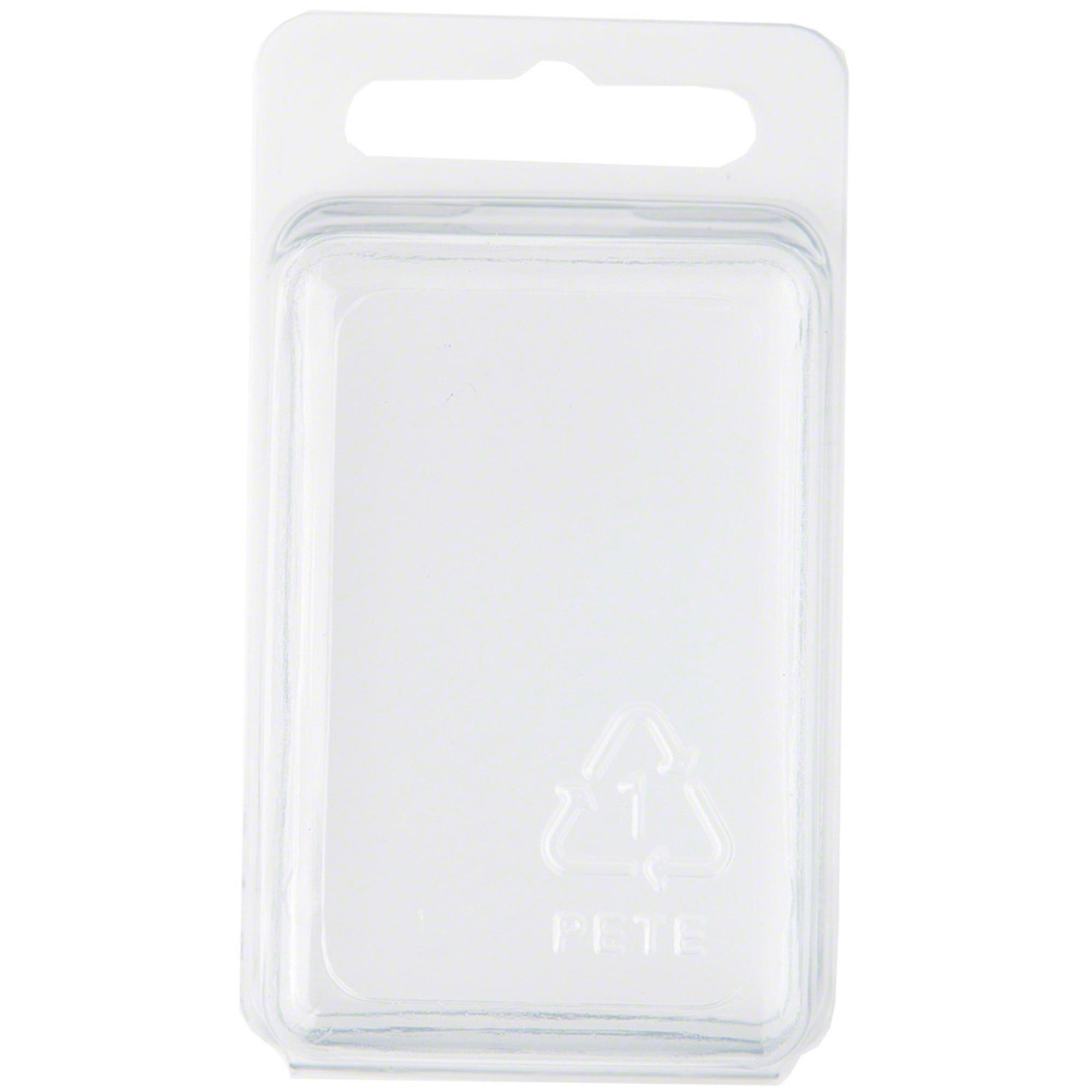 Collecting Warehouse Clear Plastic Clamshell Package / Storage Container, 2.31" H x 1.5" W x 1.25" D, Pack of 100