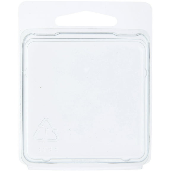 Collecting Warehouse Clear Plastic Clamshell Package / Storage Container, 2.375" H x 2.375" W x 0.625" D, Pack of 25