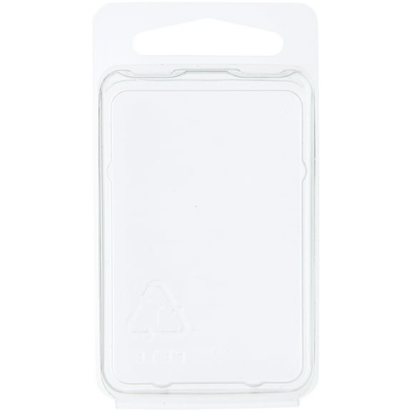 Collecting Warehouse Clear Plastic Clamshell Package / Storage Container, 2.4375" H x 1.5625" W x 0.5" D, Pack of 10