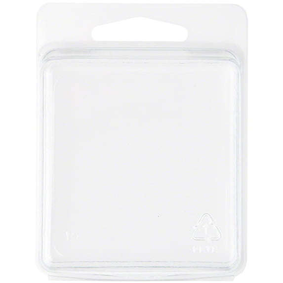 Collecting Warehouse Clear Plastic Clamshell Package / Storage Container, 2.56" H x 2.44" W x 1.25" D, Pack of 25