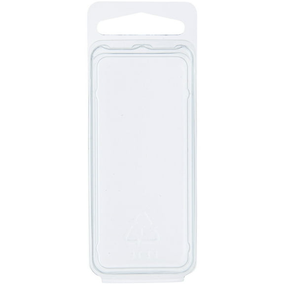 Collecting Warehouse Clear Plastic Clamshell Package / Storage Container, 2.9375" H x 1.25" W x 0.6875" D, Pack of 50