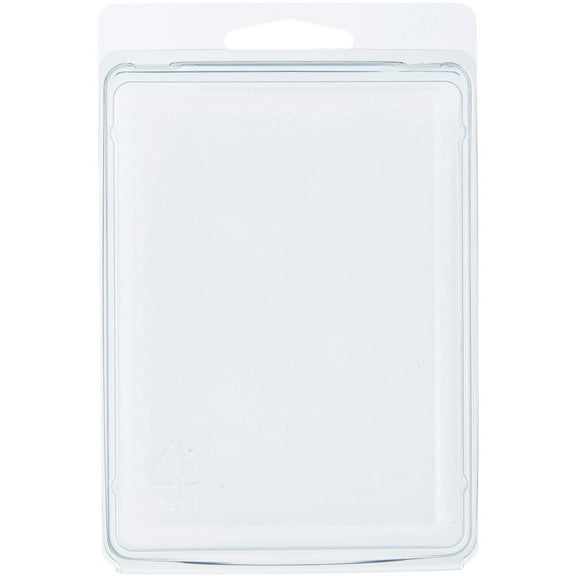 Collecting Warehouse Clear Plastic Clamshell Package / Storage Container, 4.1875" H x 3" W x 1.25" D, Pack of 50