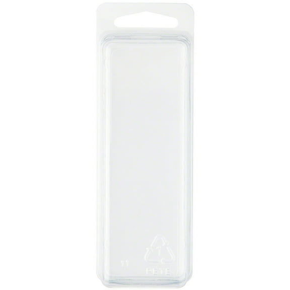 Collecting Warehouse Clear Plastic Clamshell Package / Storage Container, 4.19" H x 1.5" W x 1.25" D, Pack of 10