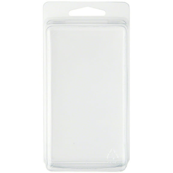 Collecting Warehouse Clear Plastic Clamshell Package / Storage Container, 4.31" H x 2.44" W x 1.88" D, Pack of 100
