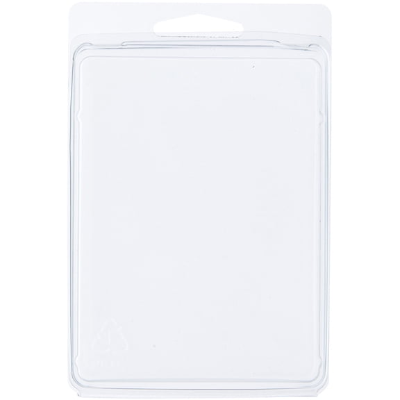 Collecting Warehouse Clear Plastic Clamshell Package / Storage Container, 4.4375" H x 3.3125" W x 0.75" D, Pack of 25