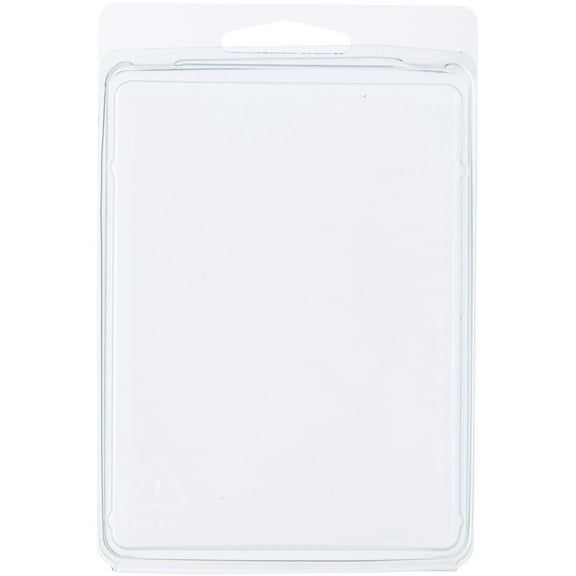 Collecting Warehouse Clear Plastic Clamshell Package / Storage Container, 4.4375" H x 3.3125" W x 0.75" D, Pack of 50