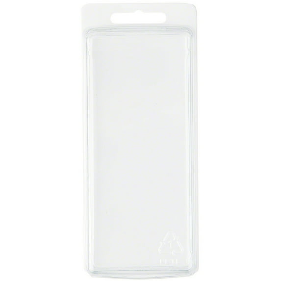 Collecting Warehouse Clear Plastic Clamshell Package / Storage Container, 5.375" H x 2.25" W x 1.25" D, Pack of 25
