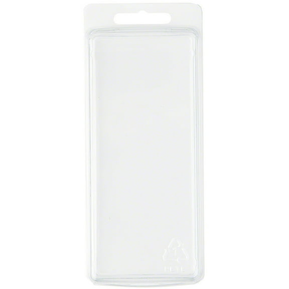Collecting Warehouse Clear Plastic Clamshell Package / Storage Container, 5.375" H x 2.25" W x 1.25" D, Pack of 50