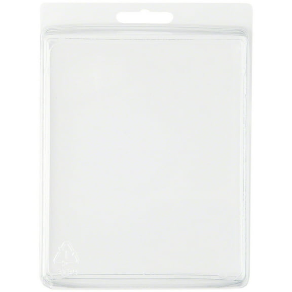 Collecting Warehouse Clear Plastic Clamshell Package / Storage Container, 5.44" H x 4.44" W x 1.5" D, Pack of 25
