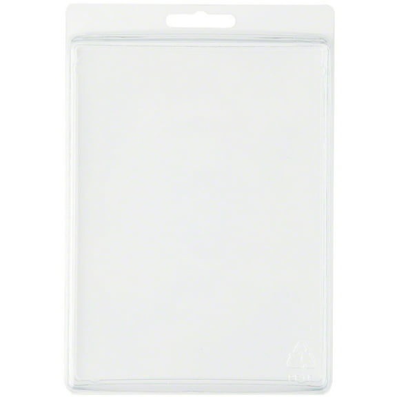 Collecting Warehouse Clear Plastic Clamshell Package / Storage Container, 6.31" H x 4.75" W x 1.25" D, Pack of 25