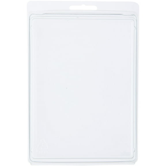 Collecting Warehouse Clear Plastic Clamshell Package / Storage Container, 6.375" H x 4.625" W x 0.75" D, Pack of 10