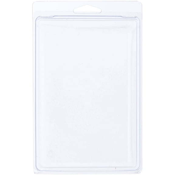Collecting Warehouse Clear Plastic Clamshell Package / Storage Container, 6.5625" H x 4.375" W x 2.5" D, Pack of 50