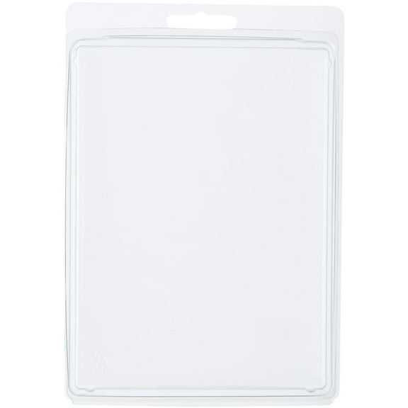 Collecting Warehouse Clear Plastic Clamshell Package / Storage Container, 6" H x 4.5" W x 0.5" D, Pack of 10