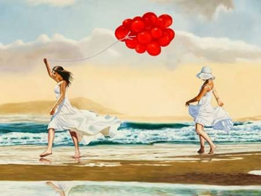 Collecting waves - detail Canvas Art - Pierre Benson (22 x 28)