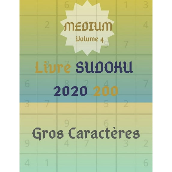 Collection 200 Medium: Livre Sudoku : 2020 200 (Series #4) (Paperback)