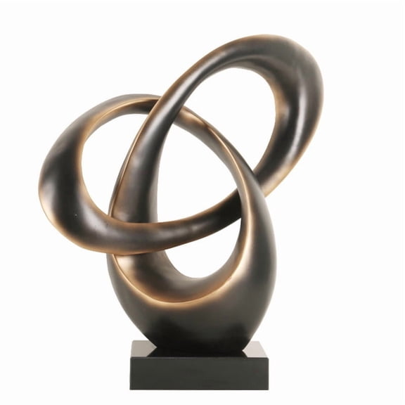 Collection Abstract Decorative Sculpture Intertwined Rings Art Decor
