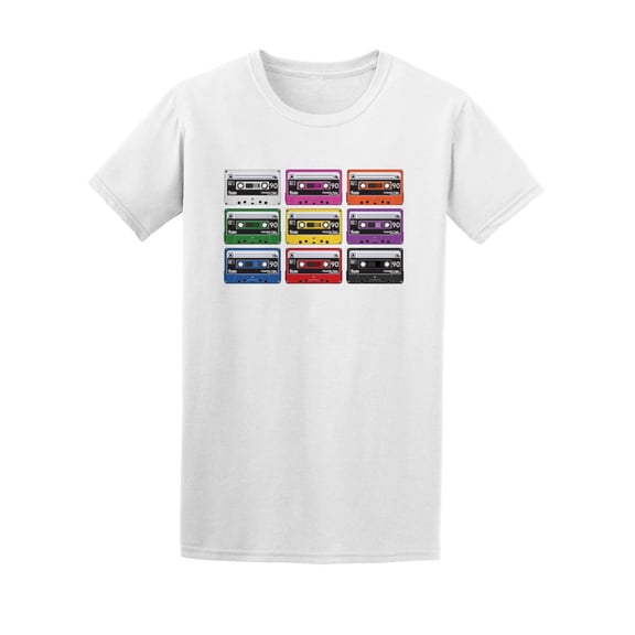 Collection Audio Cassette Tapes Tee Men's -Image by Shutterstock