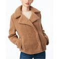 thumbnail image 1 of Collection B Juniors’ Faux-Fur Teddy Coat, Brown, XL, 1 of 5