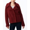 thumbnail image 1 of Collection B Juniors’ Faux-Fur Teddy Coat, Dark Red, L, 1 of 5