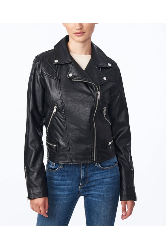 Juniors Faux-Leather Moto Jacket, 2XL