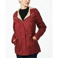 thumbnail image 1 of Collection B Juniors' Hooded Anorak Jacket Red Size Medium, 1 of 3