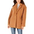 thumbnail image 1 of Collection B Womens Winter Faux Fur Coat Tan XS, 1 of 3