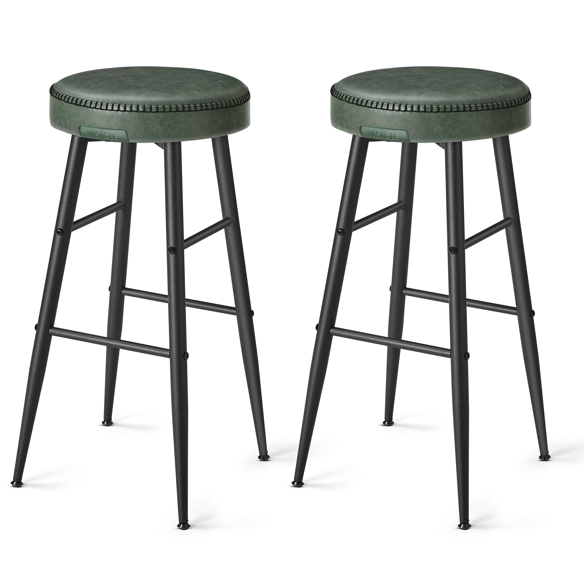 VASAGLE EKHO Collection - Bar Stools Set of 2, Bar Height Bar Stools ...