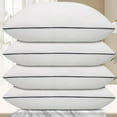 thumbnail image 1 of Hotel Collection Bed Pillows for Sleeping 4 Pack King Size Cooling Pillows Set of 4 for Back, Stomach or Side Sleepers, Super Soft Down Alternative Microfiber Filled Pillows, 1 of 14