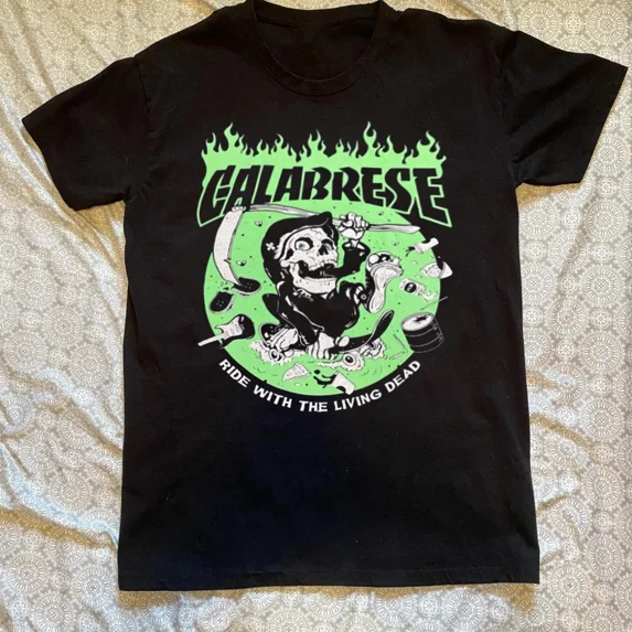 Collection Calabrese shirt Ride With The Living Dead Black All Size T-Shirt OM514