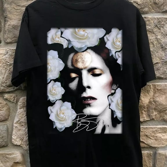 Collection David Bowie Flower Gift For Fan Black