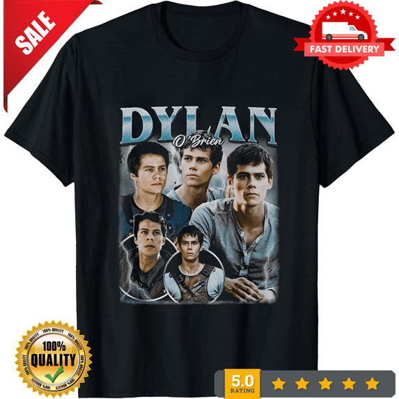 Collection Dylan O'Brien Graphic Black T Shirt Unisex S-5XL 1P0858, CROWD FAVORIT-TH77234