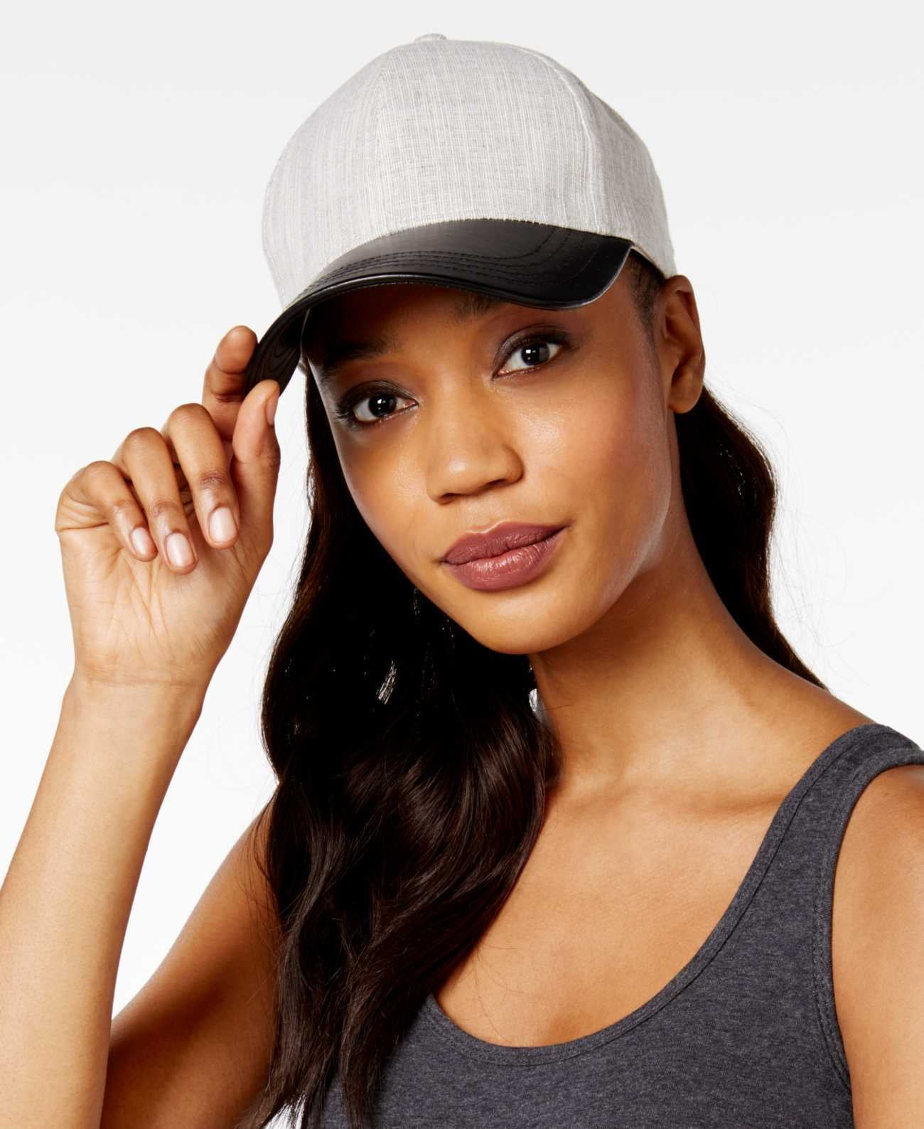 Collection Eighteen Mixed Media Fabrication Baseball Cap (Black/Heather