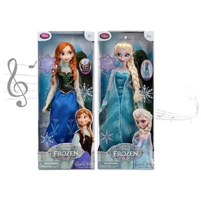 Frozen Classic Edition Singing Dolls Set Elsa & Anna 16'' Collectible Duo, Motion-Activated Songs, Unopened Box Rare & Hard to Find
