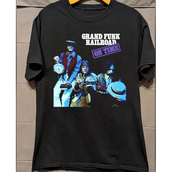 Collection Grand Funk Railroad - On Time T Shirt Black All Size S-5XL BB487