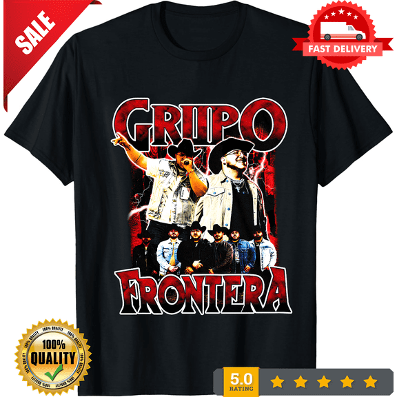 Collection Grupo Frontera Jugando Tour 2024 Unisex Cotton T-Shirt S-2345XL, LIMITED EDITION-TH63907