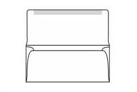 Collection Mailer Envelopes, No. 9 (3-7/8" x 8-7/8") White Vellum 24 lb (SFI Certified), Two Side Seams, Large Flap Extended - Case of 2,000