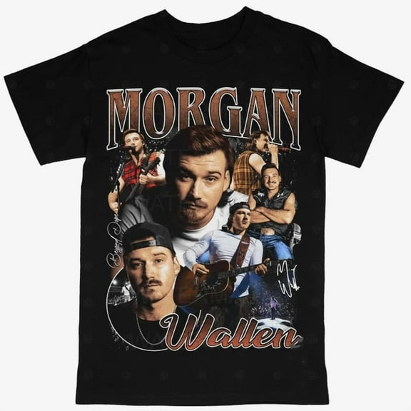 Collection Morgan Wallen Country Shirt Black Unisex S-5XL 1M0095 ,Black Color,Size M