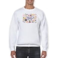 thumbnail image 1 of Collection Of Cool Cats Sweatshirt Men -June Erica Vess Designs, Male Small, 1 of 4