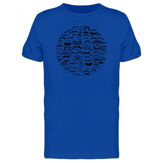 Collection Of Mustaches T-Shirt Men -Image by Shutterstock, Male 3X-Large