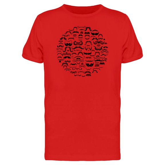 Collection Of Mustaches T-Shirt Men -Image by Shutterstock, Male x-Large