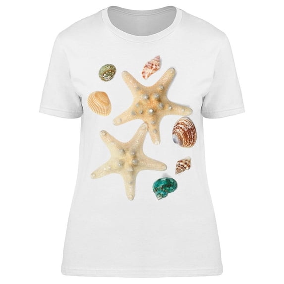 Collection Of Seashells Tee Women's -Image by Shutterstock