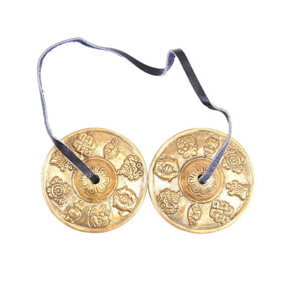 The Collection Royal Meditation Chime Bell, Sound Healing Instrument, Hand Cymbals, Yoga Instrument, Tingsha Bell, Tibet Bell, Chakra Bell (Auspicious Auspiciousness)