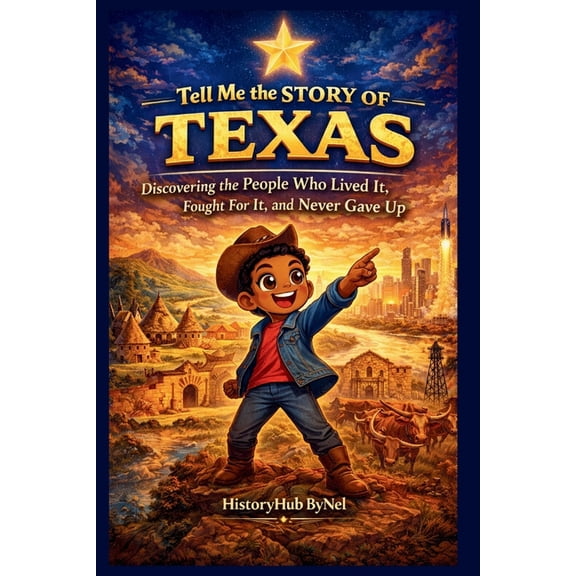 Collection of State Histories of the USA Tell Me the STORY OF TEXAS: A Fun History Book for Curious Kids!: Discovering the People Who Lived It, Fought For It, an, Book 5, (Paperback)