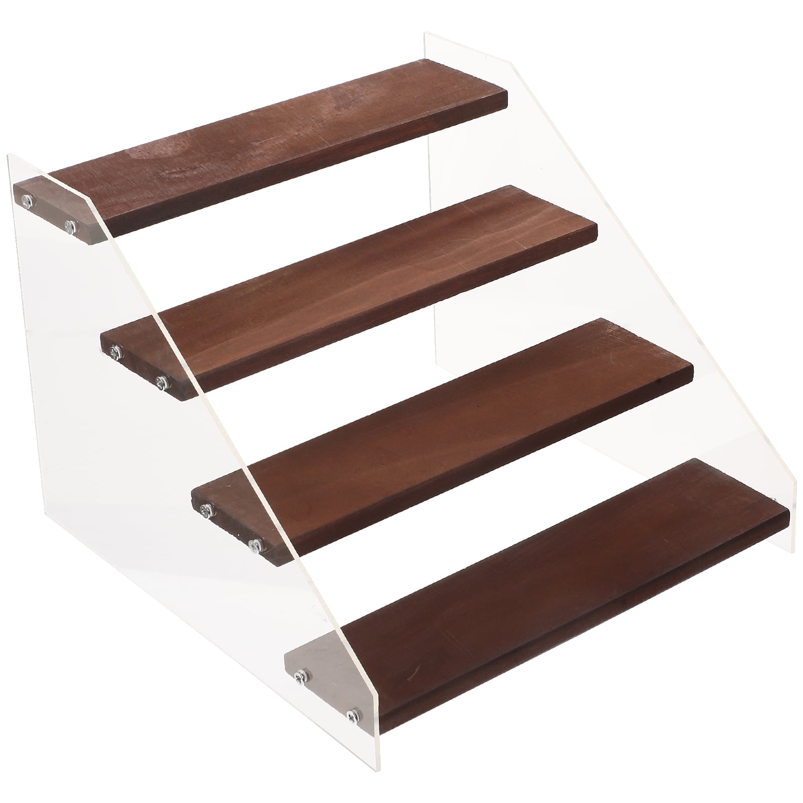 Collection Toy Display Rack Acrylic Riser Stand Wooden Cupcake Bracelet ...