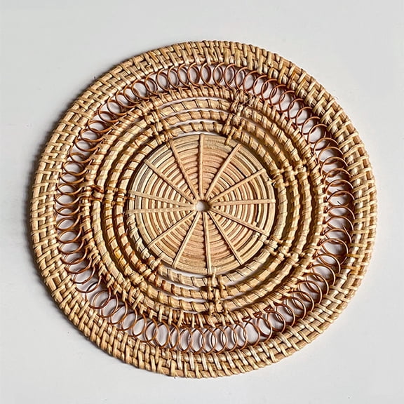 Collection Woven Wall Basket Set - Boho Styled Baskets Perfect For Trendy, All Natural Home Decor, Round, Woven, Hanging Wall Basket Decor