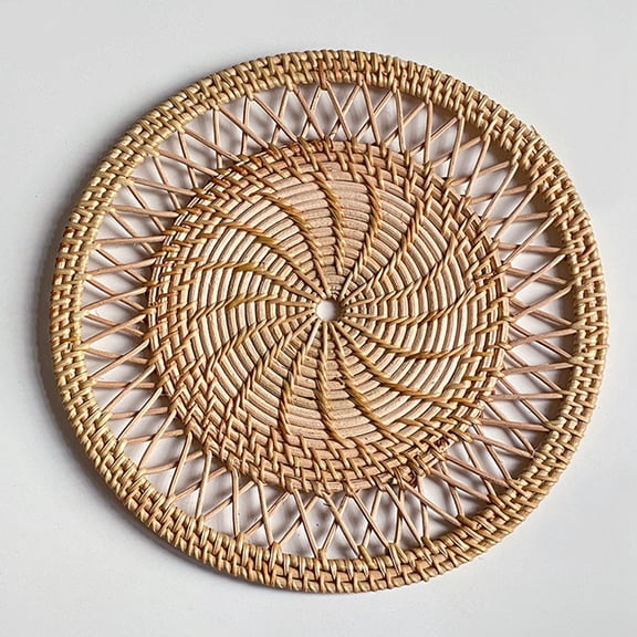 Collection Woven Wall Basket Set - Boho Styled Baskets Perfect For Trendy, All Natural Home Decor, Round, Woven, Hanging Wall Basket Decor